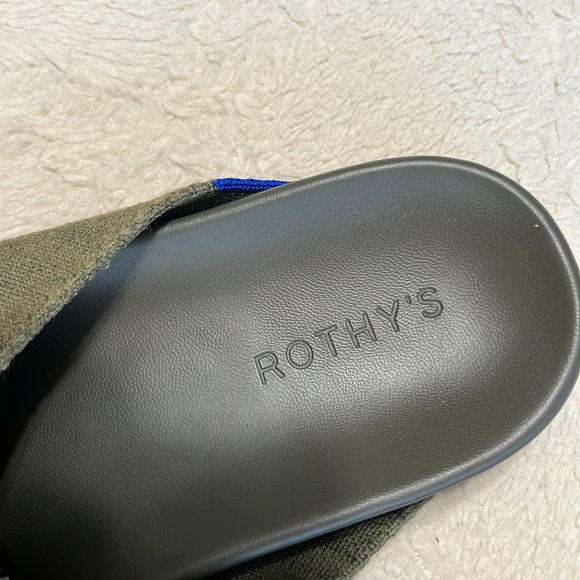 Rothy’s Weekender Sandals Olive Green Size 9 - Picture 4 of 7